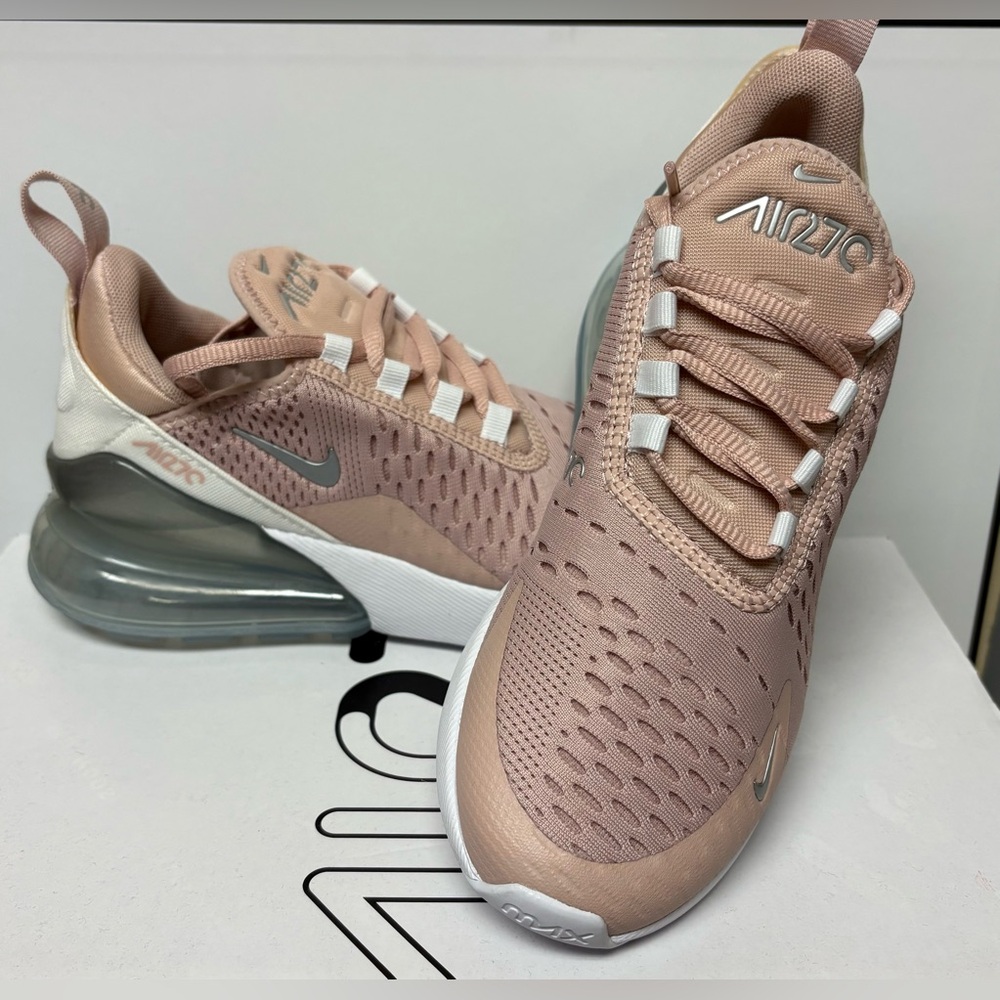 Nike Air Max 270 Women's Size 5.5 Pink Oxford Metallic Silver DM8326-600